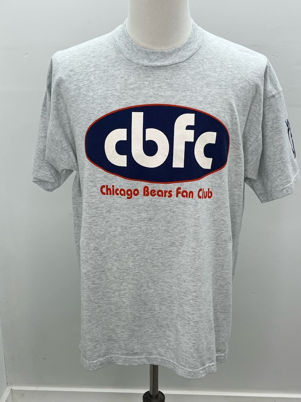 Vintage 90s Chicago Bears Fan Club CBFC WMAQ 670 Bears Radio Mens T-Shirt XL